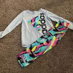 Toddler girls Adidas outfit